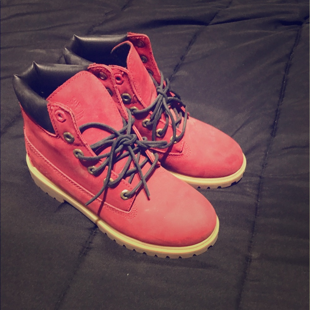 Red Timberland Boots